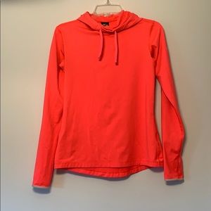 Nike dri-fit neon pink high necked hoodie